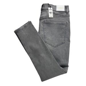 Express Womens High Rise Skinny Distressed Gray Jeans Size 12R NEW